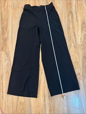 Max Studio Black Wide-Leg Kids Pants with Elastic Waist